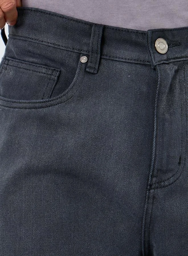 ستايلي جينز باجي بلون باهت داكن للرجال